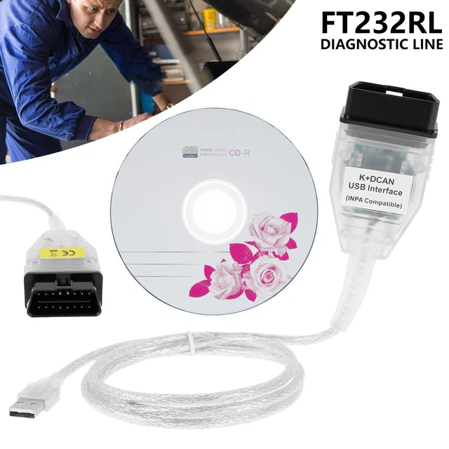 K DCAN Cable Compatible with Windows 7 Professional USB Interface moVhX
