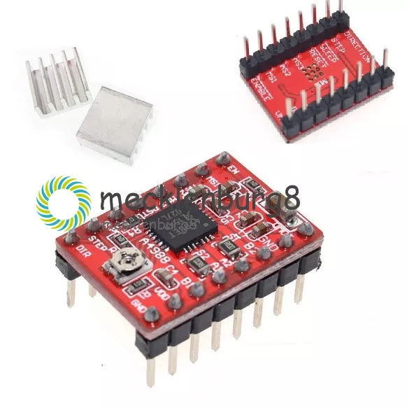 Reprap Stepper Driver Pololu A4988 Stepper Motor Module Aluminum Heat Sink New