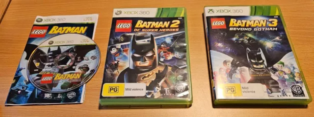 Batman 1, 2 - DC Super Heroes & 3 - Batman 3 Beyond Gotham Microsoft XBOX 360