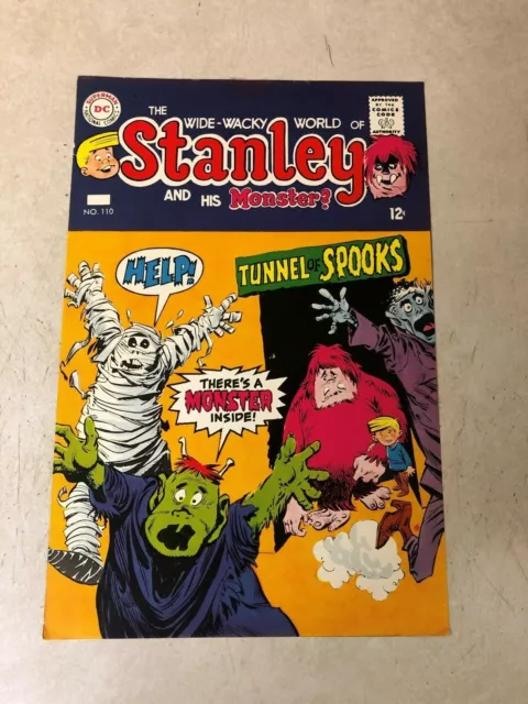 Stanley and his Monster #110 art approval cover proof 1968 DC mummy spooks