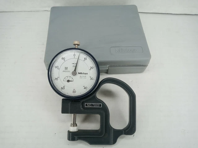 MITUTOYO 7300S DIAL Thickness Gauge, Inch, Flat Anvil, Standard Type