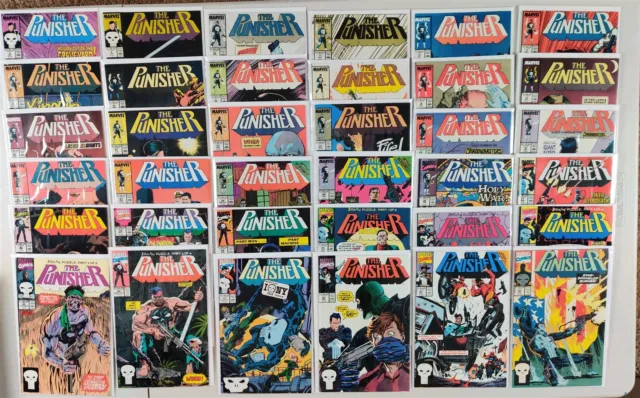The Punisher (1987) #8-62 (-1) & Annual 1-4 Lot of 58 High Grade Near Complete
