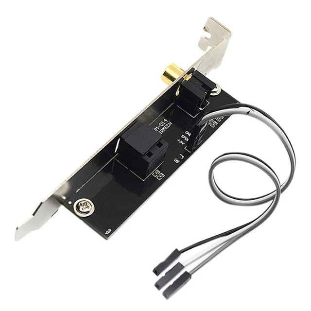 24Bit 192Khz Daughter Card SPDIF Optical and RCA Out Plate Cable Bracket DiA7