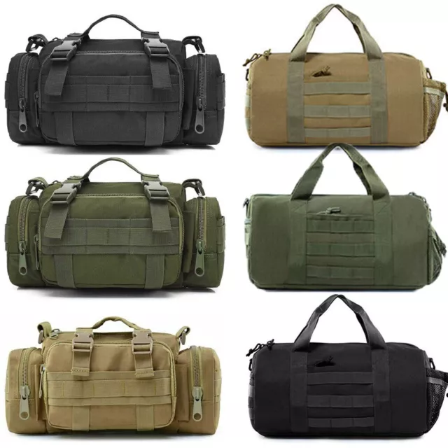 Tactical Canvas Duffle Bag 24 x 12 Camo Army Gym Recreational Travel Work