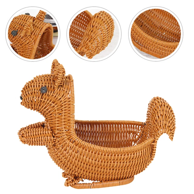 Pp Snack Woven Basket Farmhouse Weaving Baskets Food Serving Holders