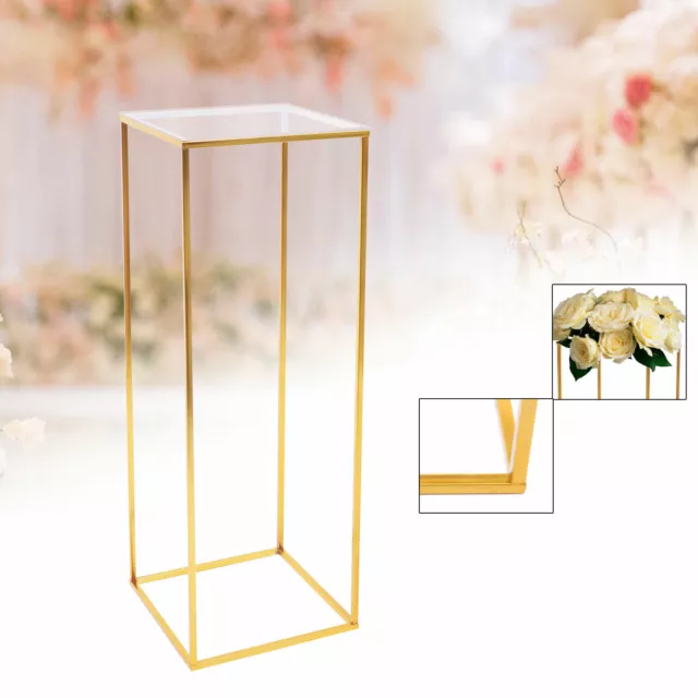 Flower Stand Gold Metal Display Pedestal Party Wedding Home Decor Pillar Stand