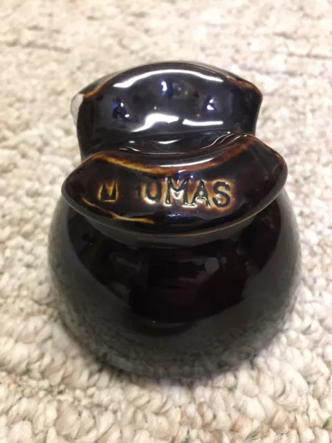 BROWN Ceramic THOMAS PORCELAIN INSULATOR Vintage Telephone
