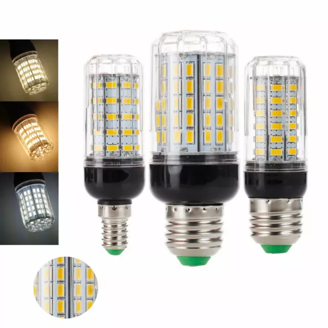 LED Mais Lampadina E27 E14 E12 E26 B22 24-108LEDs Luce Lampade 110V 220V Dc 12V