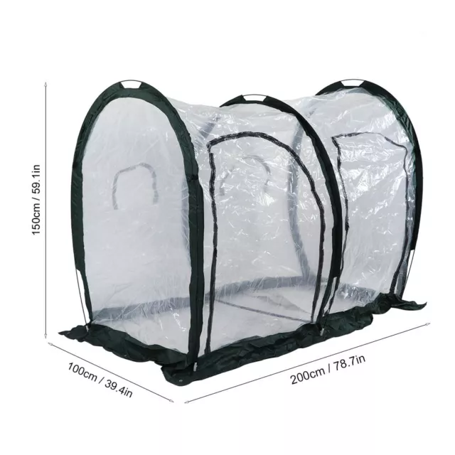 200x100x150cm Outdoor Garden Greenhouse Removable Tunnel Plants Tent Grow