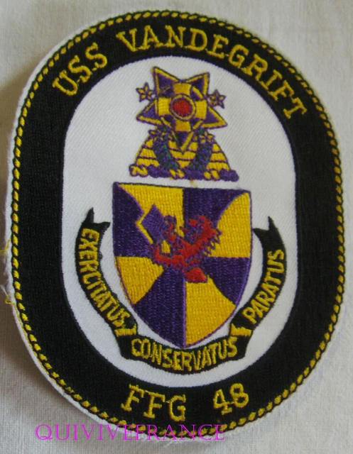 Patch Marine Nationale - Frégate FORBIN - Écusson Tissu Scratch 90mm - Original France