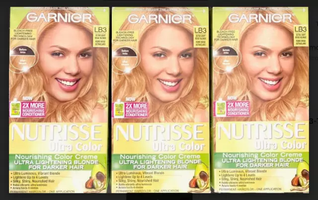 3. Garnier Nutrisse Ultra Color Nourishing Permanent Hair Color Cream, B3 Golden Brown (1 Kit) Brown Hair Dye (Packaging May Vary) - wide 2