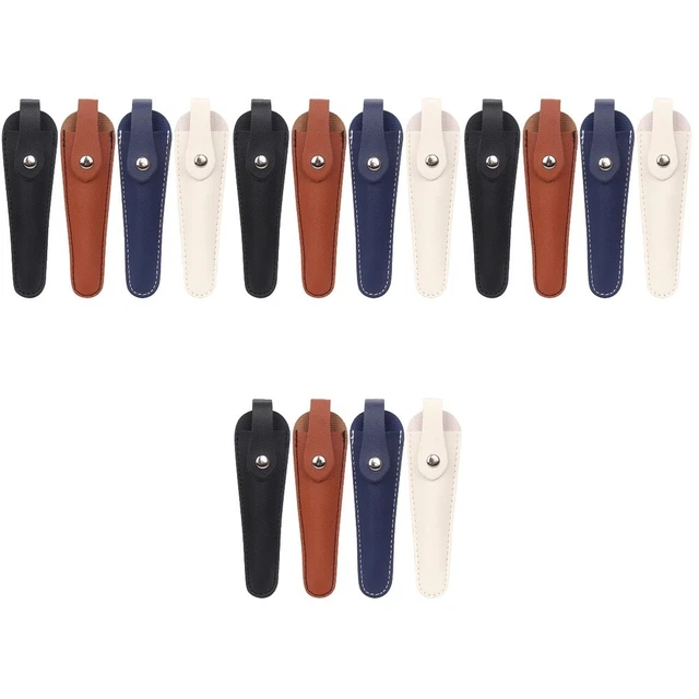 16 PIEZAS tijeras de coser protector PU cubierta de tiro de costura