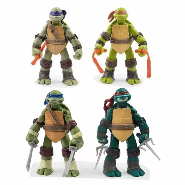 4 Stück Teenage Mutant Ninja Turtles TMNT Actionfigur  Modell Spielzeug Geschenk 2