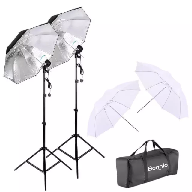 Flash Umbrella Holder Bracket Mount Stand Kit Photo Studio Lighting Photography