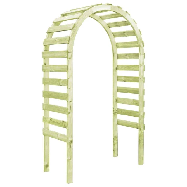 Kiefer Imprägniert Gartenpergola Gartenbogen Rosenbogen mit/ohne Bank vidaXL