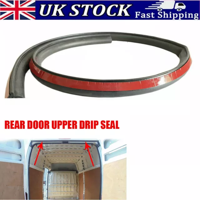 For Ford Transit Mk6 Mk7 2000-2013 Rear Door Upper Weatherstrip Rubber Drip Seal