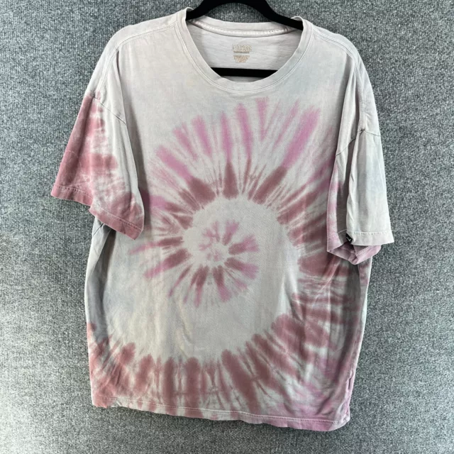 Victorias Secret Pink Shirt Womens Small Pink Tie Dye Oversized Tshirt Flaw