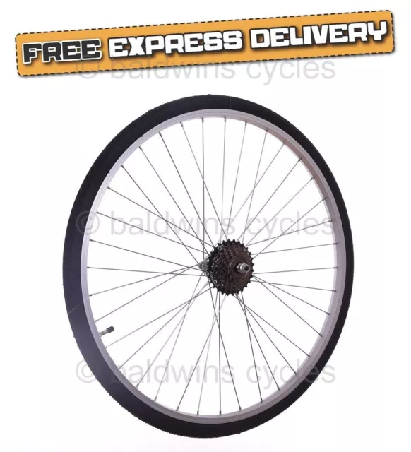 700C REAR HYBRID Bike Cycle Wheel 6 Speed Shimano Freewheel