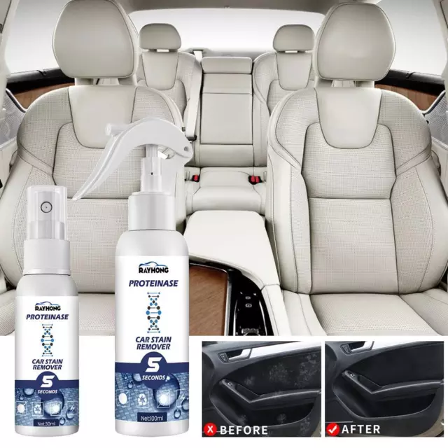 100 ML voiture intérieur agent de nettoyage nettoyant tissé tissu Auto toit N4U5