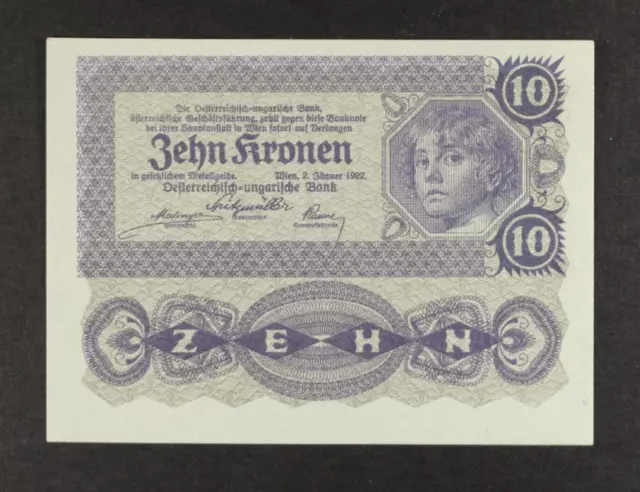 10 Kronen Austria 1922   Pick-75 ... Unc