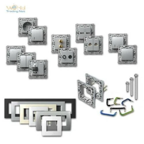 Module + Commutateur de Programme Prise Courant Argent Flush Interrupteur