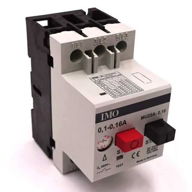 Avviamento motore MU25A-0.16 IMO 0.1-0.16A