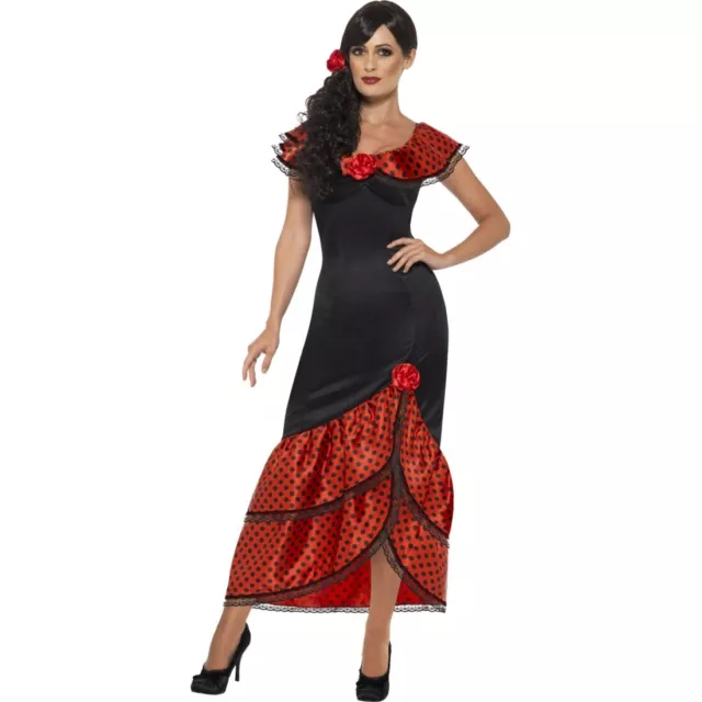 Spanierin Kostüm Flamencokleid Carmen Senorita Outfit Damenkostüm Flamenco