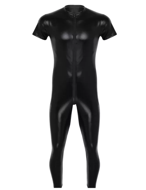 Men's Spandex Full Body Leotard Bodysuit One Piece Sports Jumpsuit Dancewear