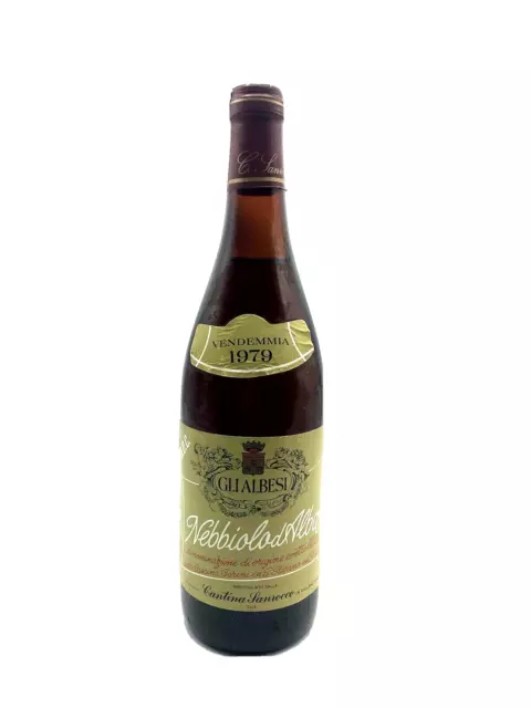 Vintage Nebbiolo D'Alba Rouge Vin 1979 Gli Albesi Cantina San Rocco 75cl 12,5 %