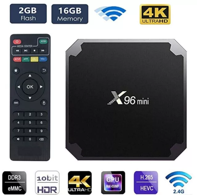 X96 mini TV BOX Amlogic Quad Core Android9.0 4K Smart TV Box Media Player 2+16GB