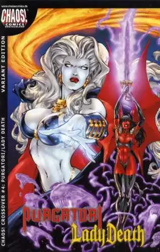 CHAOS CROSSOVER # 4 Purgatori / Lady Death Variant Cover Chaos Comics NEU