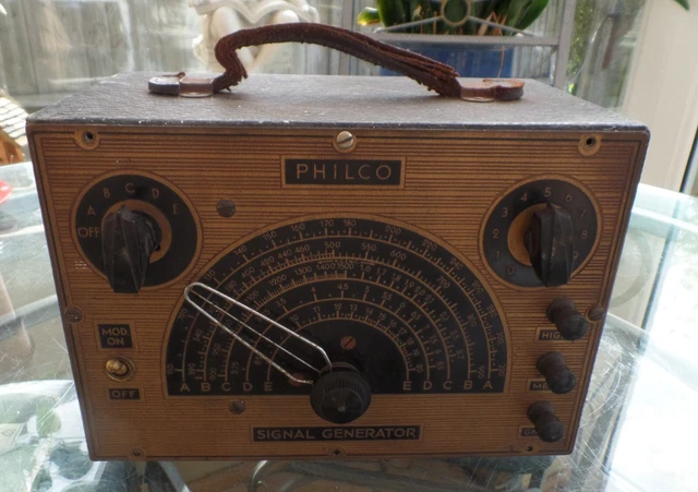 GENERATORE DI SEGNALE VINTAGE PHILCO U31262 RARO per prosciutto radio wireless tv hifi negozio