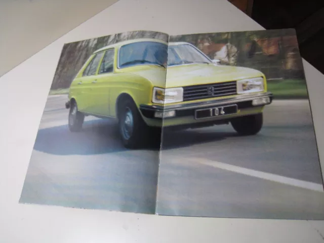 Peugeot 104 SL GL6 GL French Brochure 1978 3