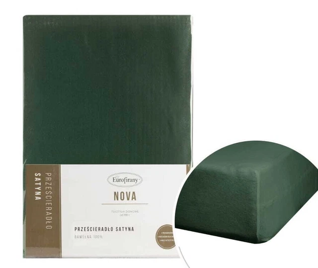 Lenzuola classica MAKOSatin 180X210 Verde