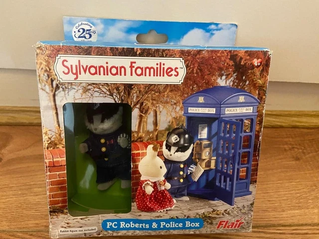 SYLVANIAN FAMILIES PC Roberts Police Box Rare Collectors Item