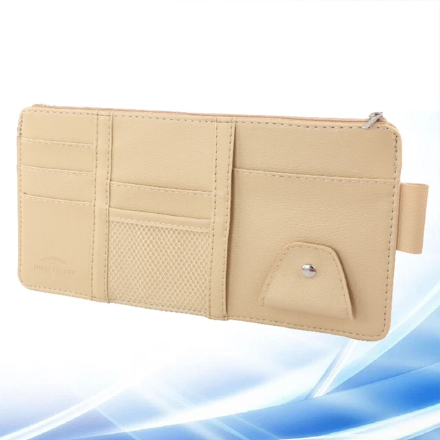 Sun Visor Pocket Organizer Sunglasses Clip for Car Bracket Card Holder