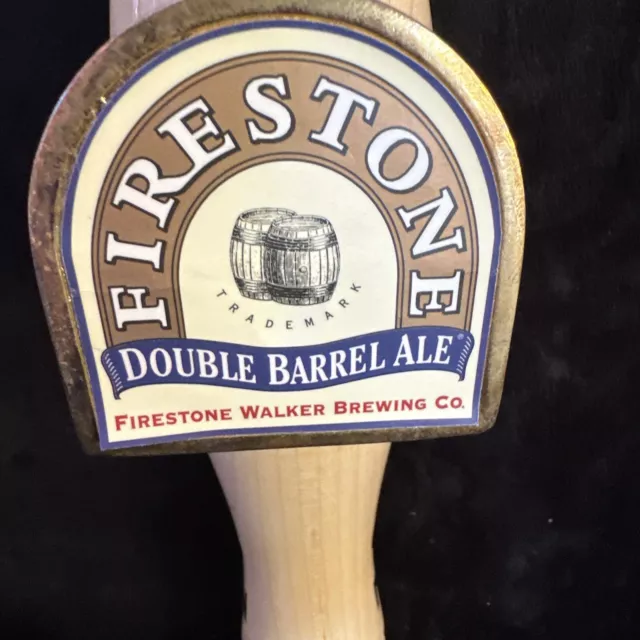 (T)  Firestone Walker Brewing Tap Handle - Double Barrel Ale DBA Vintage