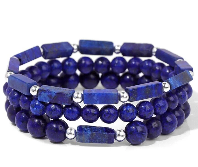 BRACELET DUO LAPIS LAZULI/HOWLITE - Ma Solution Bijoux