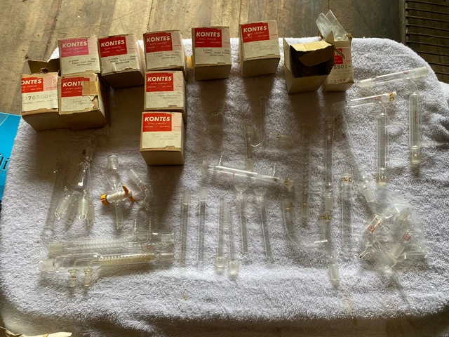 Lab Glassware KONTES Mixed Lot - 50+
