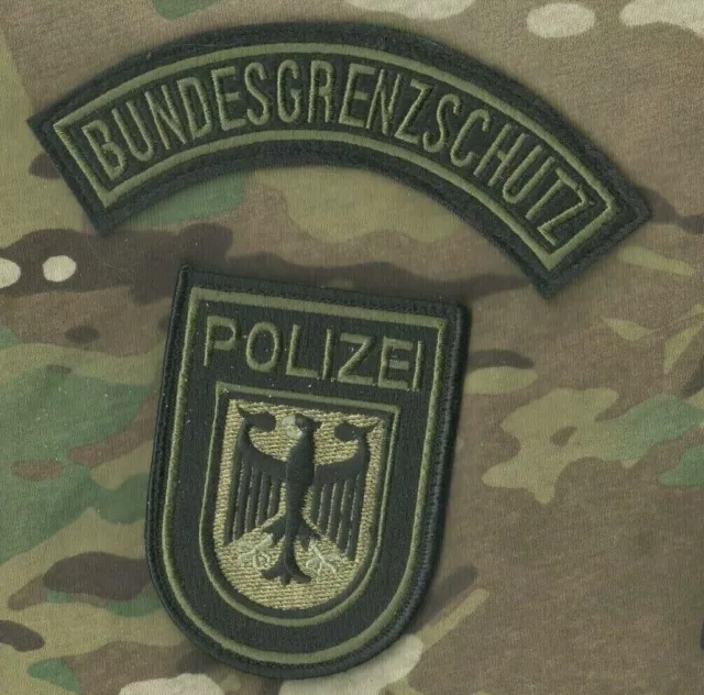 BGS Bundespolizei GSG 9 BPOL oder BUNDESGRENZSCHUTZ velkrö Insignia 2-PC Set