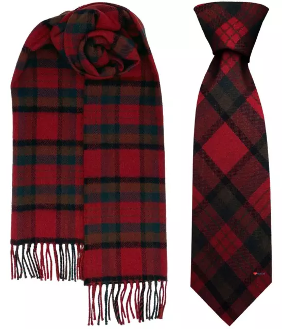 Mens Scarf & Tie Gift Set Irish County Tipperary Tartan Plaid