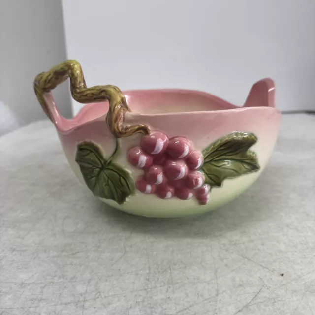 Hull Art Pottery Tokay Tuscany Fruit Bowl #7 Pink Near Mint 1958