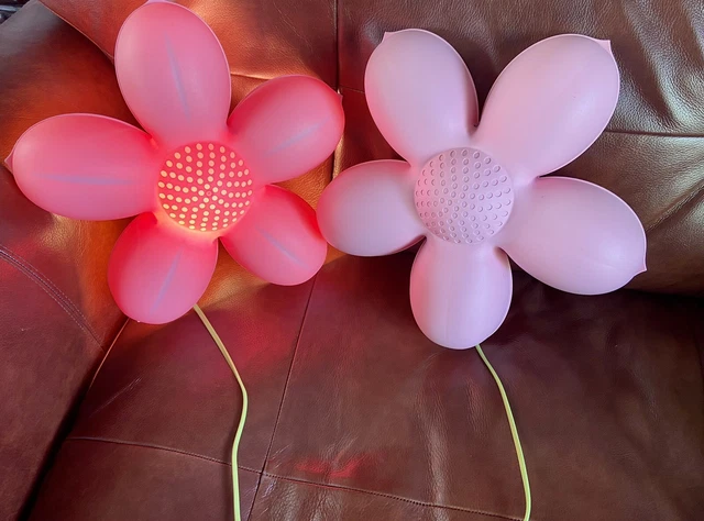 Coppia Lampada Da Parete Notte Ikea Smila Blomma Fiore Rosa Lampada Vintage Camera Da Letto Ragazze