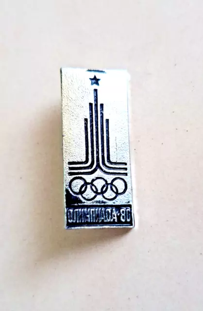 Vintage Pin Badge / Olympic Games Moscow 1980