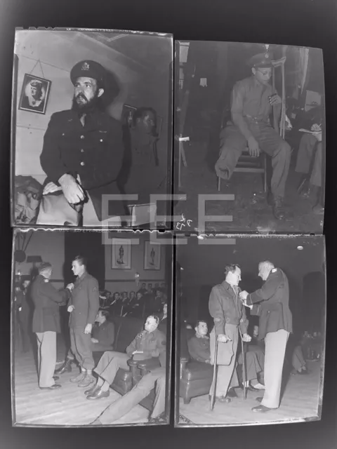 WWII WOUNDED 11 NEGATIVES FAMOUS PHOTOGRAPHER 1945 4x5 inches STATEN ISLAND 2