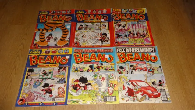 LOT of 6 Beano Comic from the UK x 6 Issues - 2007