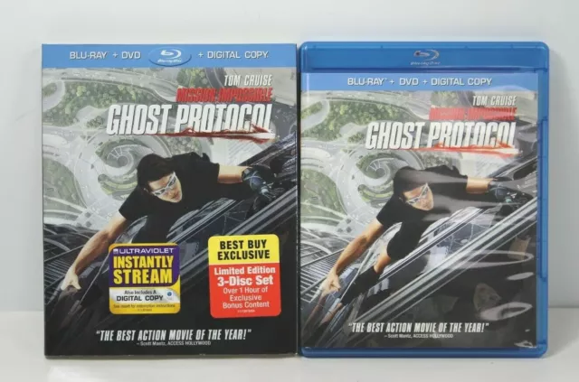 Mission: Impossible - Ghost Protocol (Blu-ray/DVD, Digital HD) With Slipcover