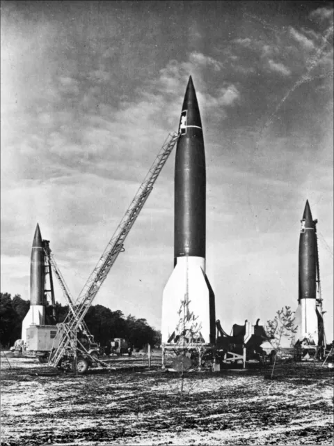 6x4 Gloss Photo Card Print World War 2 Pictures V2 German Rockets on Launch Pads