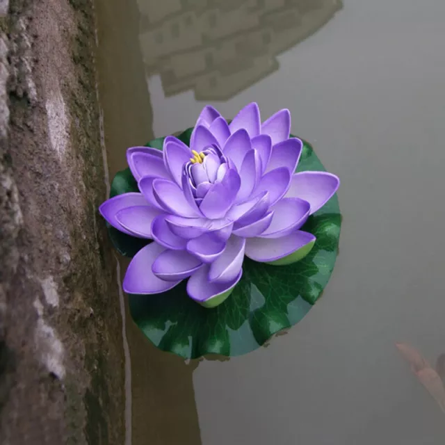 5pcs 8COLORS Artificial Floating Water Lily Lotus Flower Pond or Lake Decor