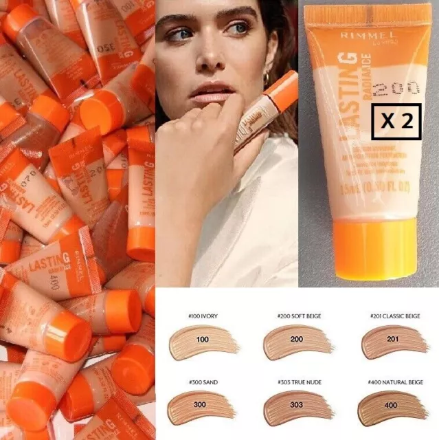RIMMEL LASTING RADIANCE Fond de teint Voyage 30ml (2  x 15ml) 200 Soft Beige